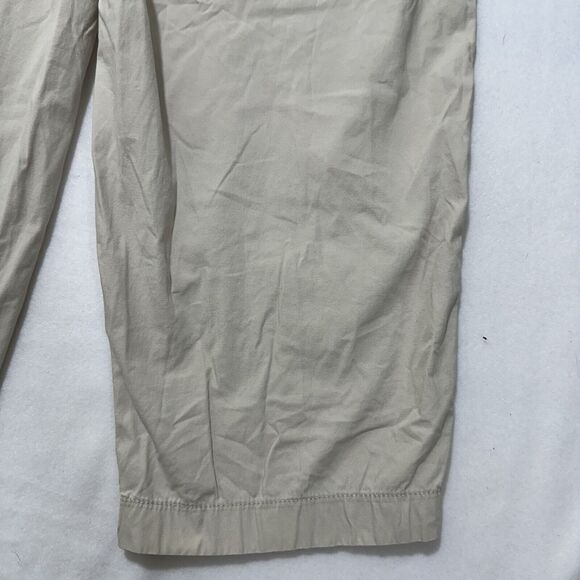 Chico's 2 Women's Large Khaki Beige Capri Pants 20" Inseam Stretch Lightweight - Picture 12 of 16
